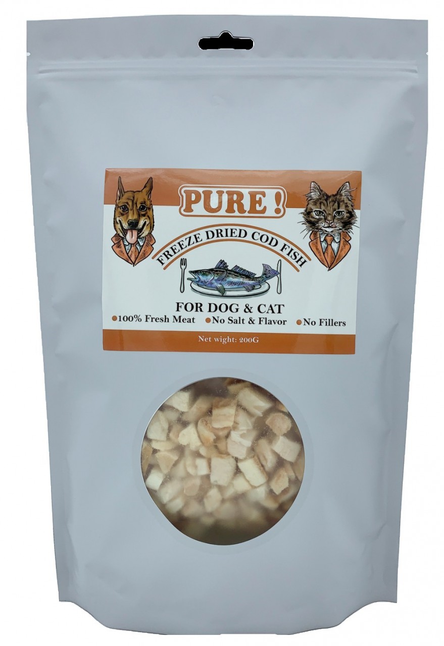 PURE! 100% [FCOD200] Pure Cod 冷凍脫水鱈魚 200g