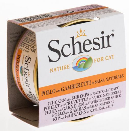 SchesiR 無穀物系列 3007 雞肉蝦肉汁貓罐頭 70g