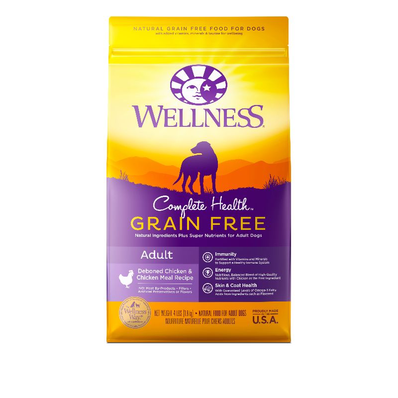 Wellness 89132 Complete Health 成犬无谷物鸡肉配方 24lb
