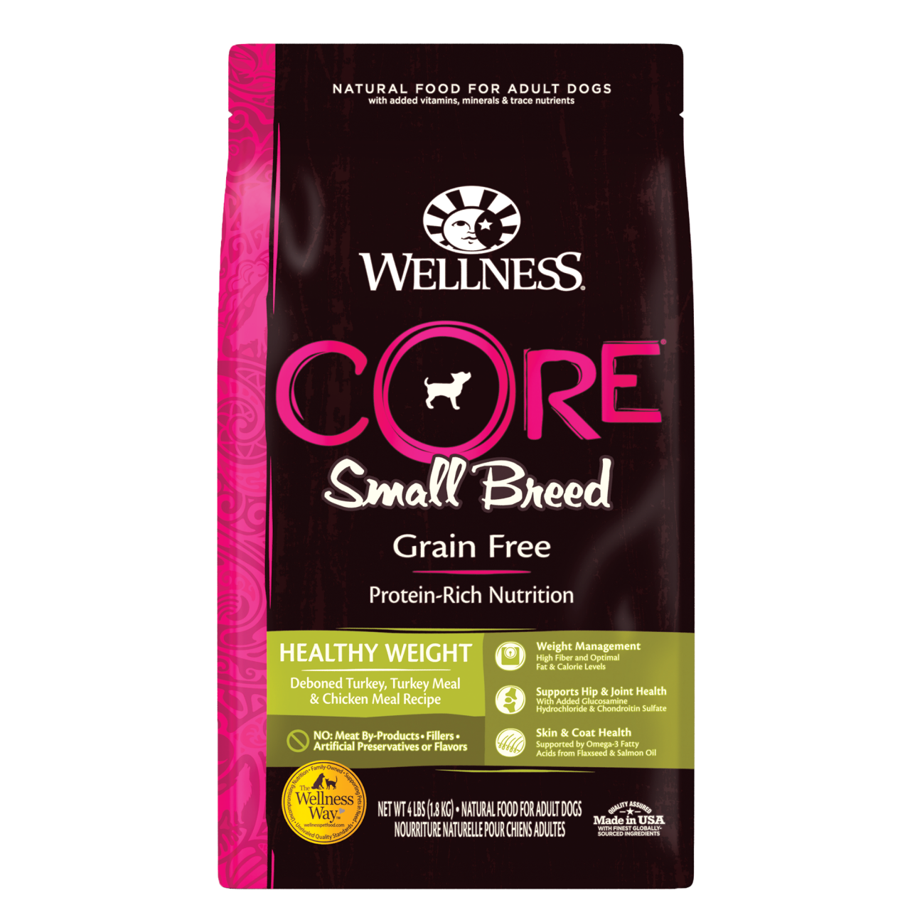 WELLNESS CORE 88443 - 無穀物小型犬減肥配方狗糧 4磅
