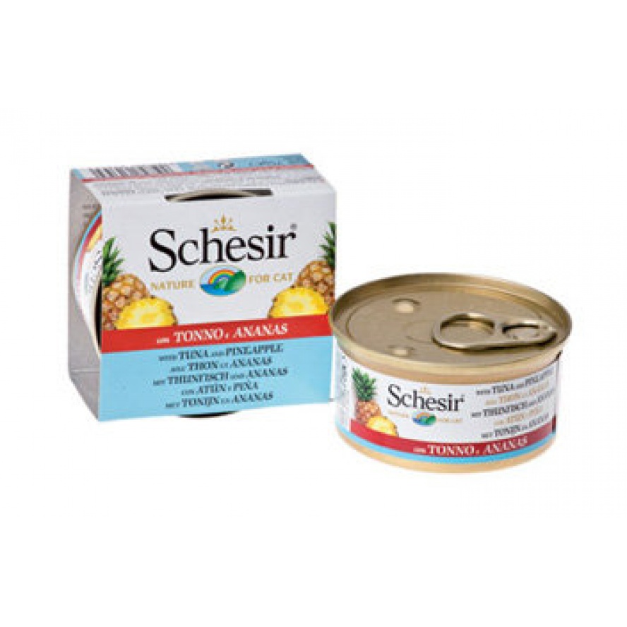 SchesiR 水果系列353 吞拿菠蘿飯貓罐頭 75g