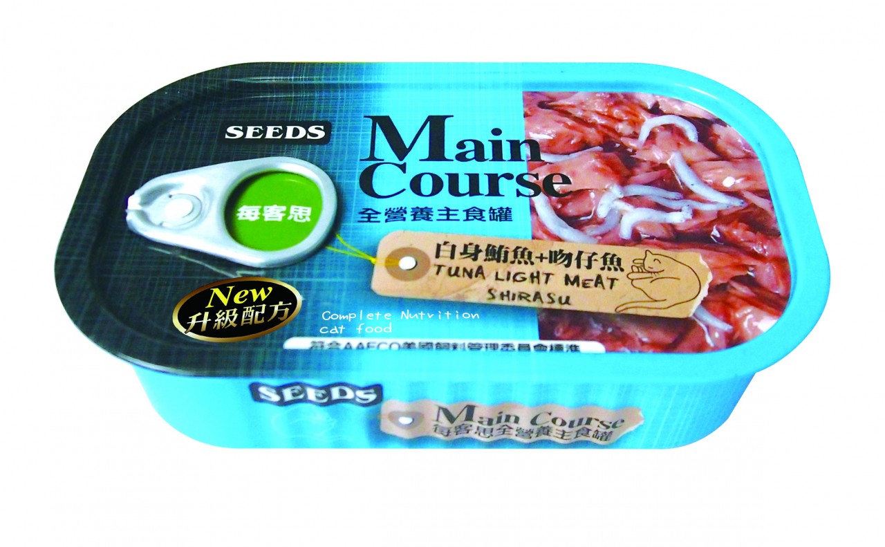 SEEDS Main Couse MC02 白身鮪魚+吻仔魚 貓罐頭 115g x 24 罐原箱優惠