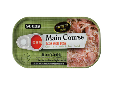 SEEDS Main Couse MC04 雞肉+白身鮪魚 貓罐頭 115g x 24 罐原箱優惠