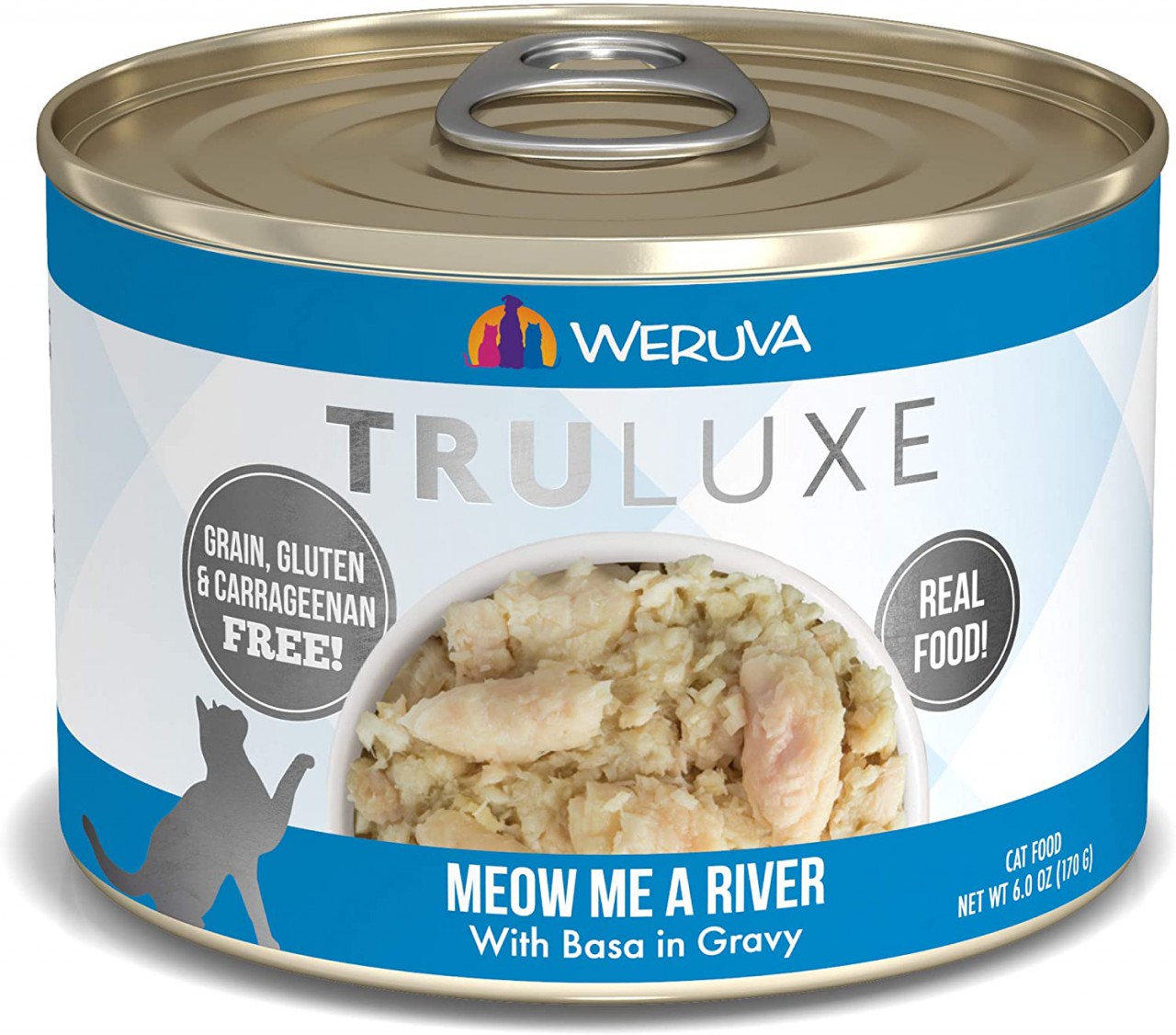 Weurva Truluxe 极品系列 Meow Me A River 鯰鱼+美味肉汁 貓罐头 170g