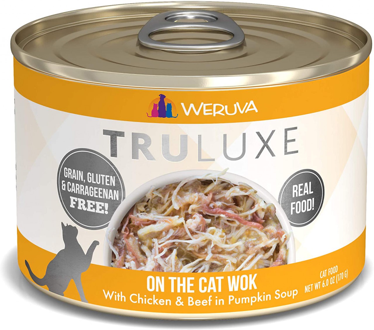 Weurva Truluxe 极品系列 On The Cat Wok 走地鸡+牧場牛+南瓜汤 貓罐头 170g