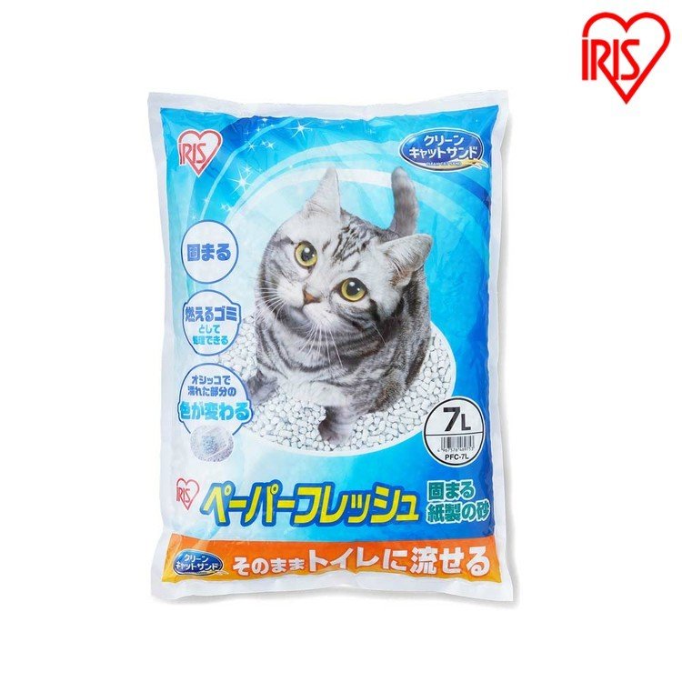 IRIS [PFC-7L] 變色紙貓砂7L x 6包優惠