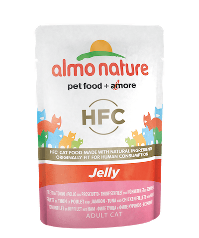 almo nature [5044] - HFC-Jelly Tuna,Chicken with Ham 鮪魚雞肉火腿 上湯啫喱鮮包 55g