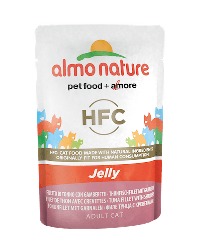 almo nature [5045] - HFC-Jelly Tuna and Shrimps 鮮蝦鮪魚 上湯啫喱鮮包 55g