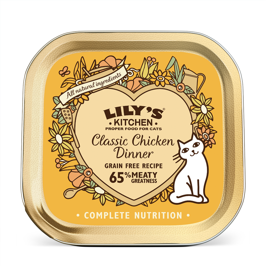 Lily's Kitchen [CCC04] 經典雞肉餐(Classic Chicken) 貓主食罐85g (黃)