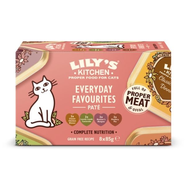 Lily's Kitchen[CCMP01] 最愛惹味盒(Everyday Favourites Multipack) 貓主食罐 (4款口味 各2罐)