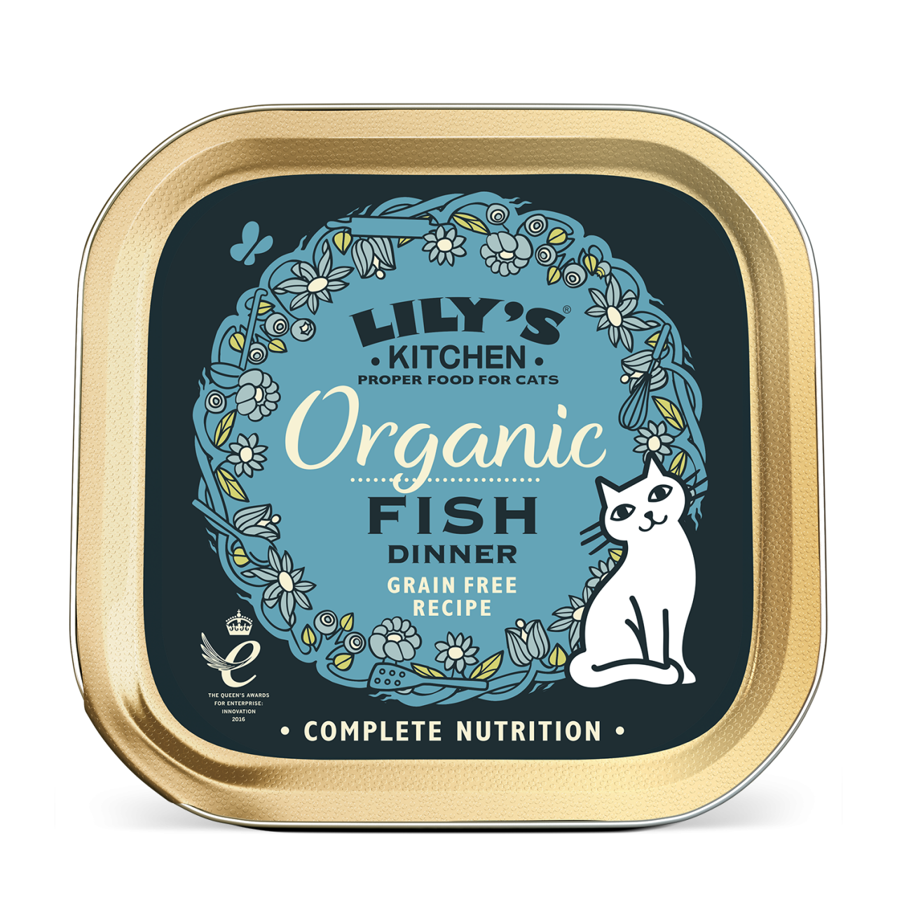 Lily's Kitchen [COF02] 有機魚肉常餐 貓主食罐85g (靛藍底藍)