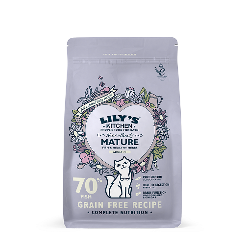 Lily's Kitchen [CDMM84] 無穀物鮮魚 老貓專用餐 貓乾糧 800g