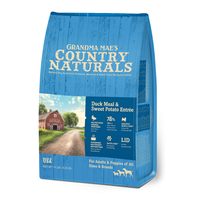 Country Naturals CN0305 - 鴨肉鯡魚全犬種配方 乾糧 4lb (藍)