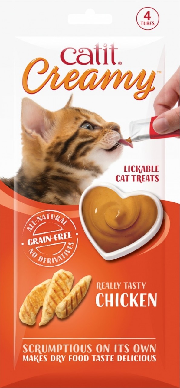 Catit Creamy 營養補充糊仔小食 - 烤雞肉味(10G x4) [CT44451]