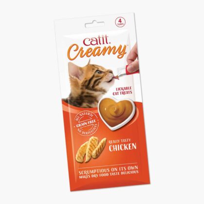 Catit Creamy 營養補充糊仔小食 - 烤雞肉味(10G x4) [CT44451]