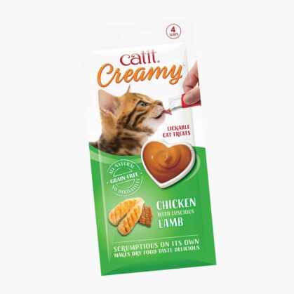 Catit Creamy 營養補充糊仔小食 - 羊肉烤雞味(10G x4) [CT44452]