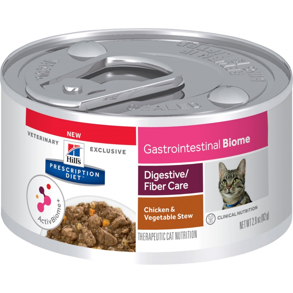 Hills 希爾思 -Gastrointestinal Biome™消化/纖維護理雞肉燉蔬菜配方貓罐頭 2.9oz (604202) (需要訂貨)