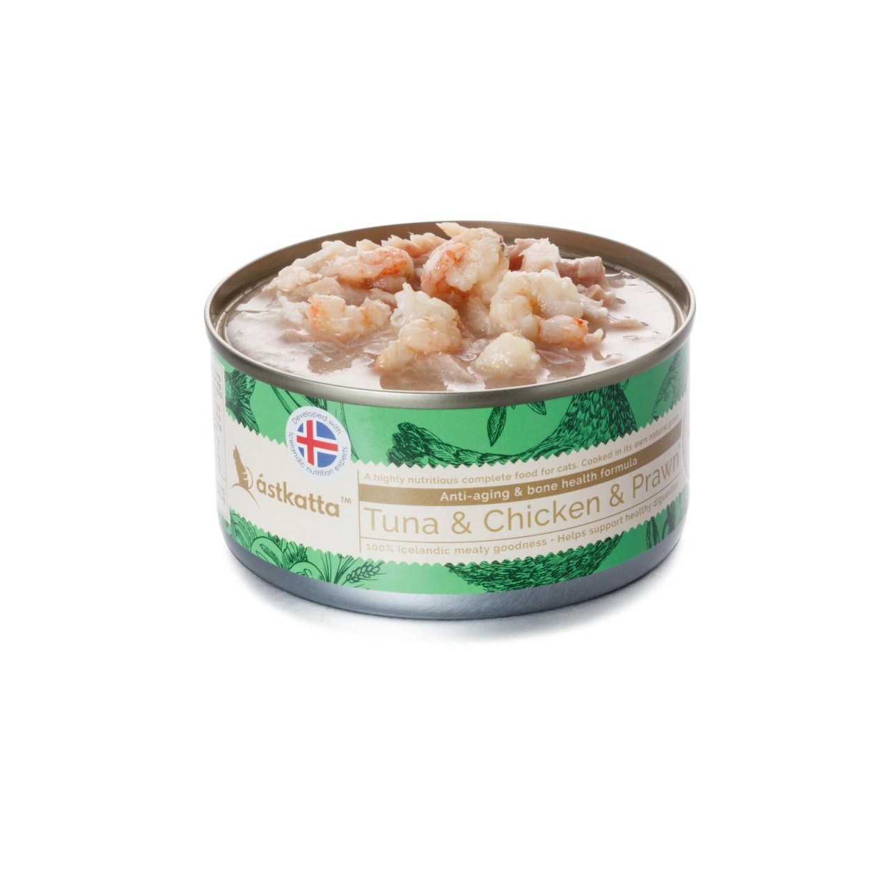 Astkatta Tuna & Chicken & White Prawn 吞拿魚加雞肉及白蝦抗衰老長壽主食配方 貓罐頭 170g