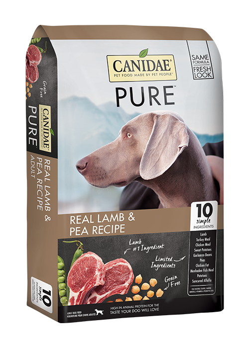 Canidae PURE 无谷物羊肉+豌豆配方狗粮(元素成犬) 24 lbs [1570]