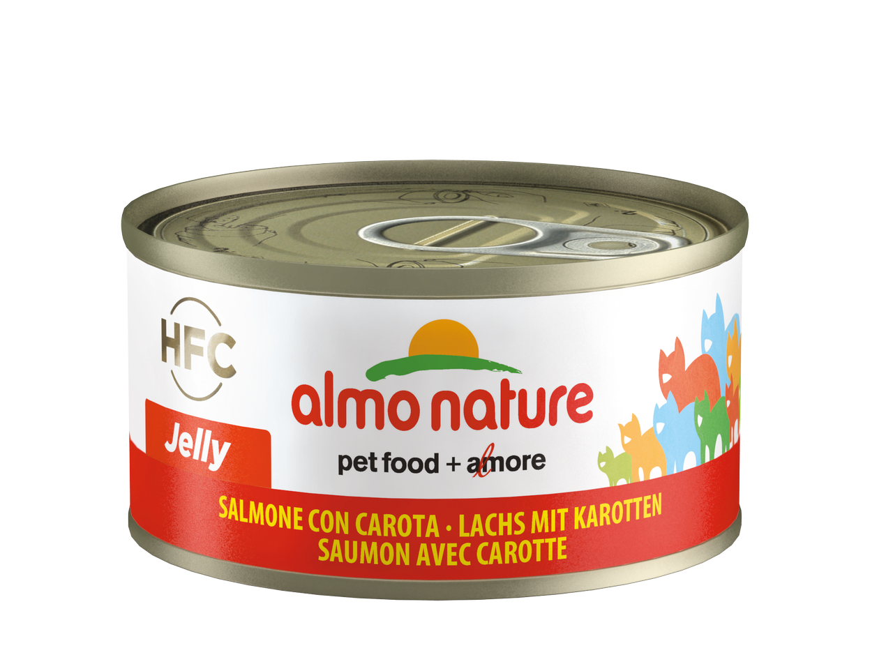 almo nature [9032] - HFC Jelly - Salmon with Carrot 胡蘿蔔鮭魚(三文魚) 貓罐頭 70g