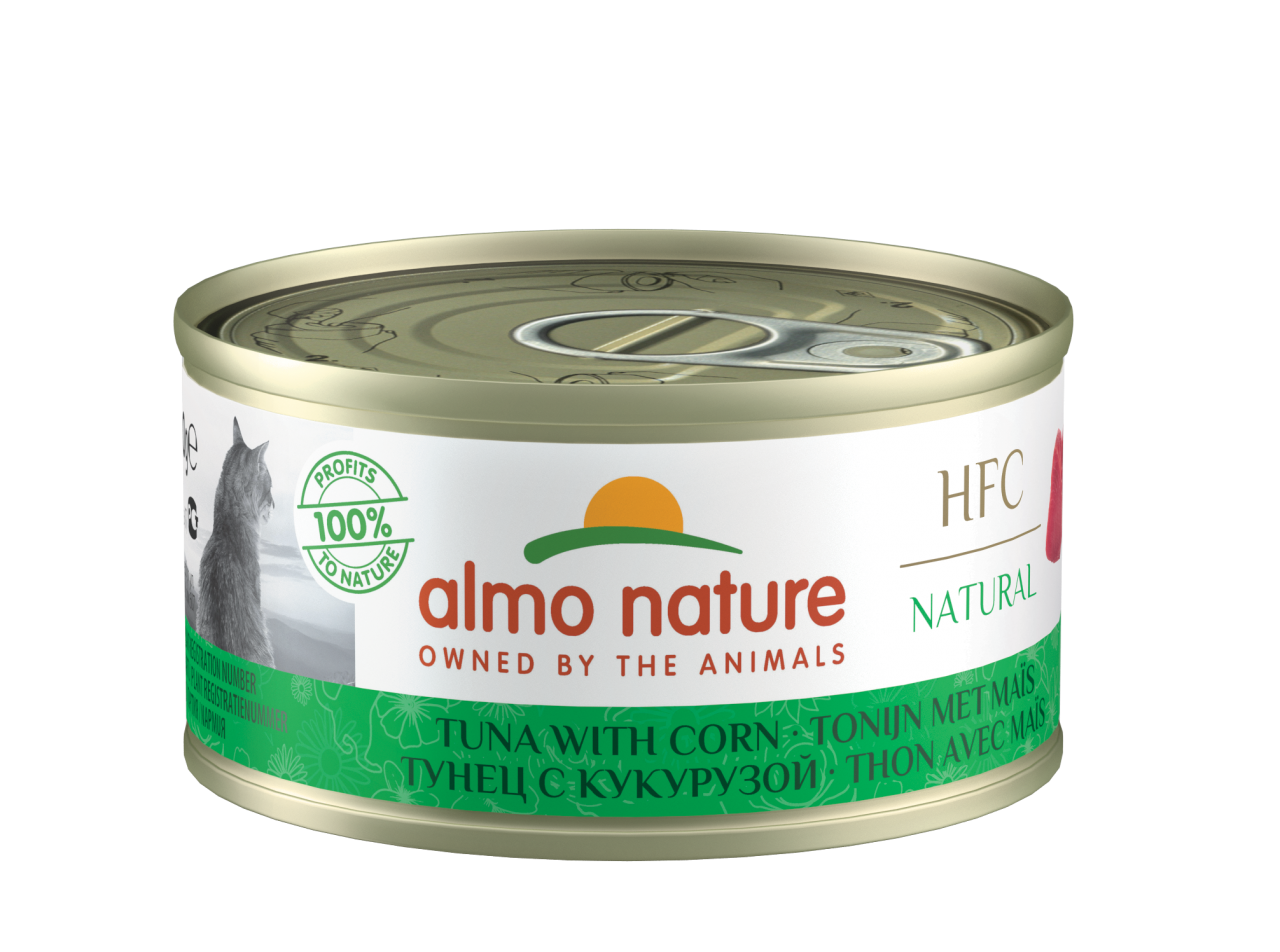 almo nature [9033] - HFC Natural - Tuna with Corn 玉米鮪魚(吞拿魚) 貓罐頭 70g