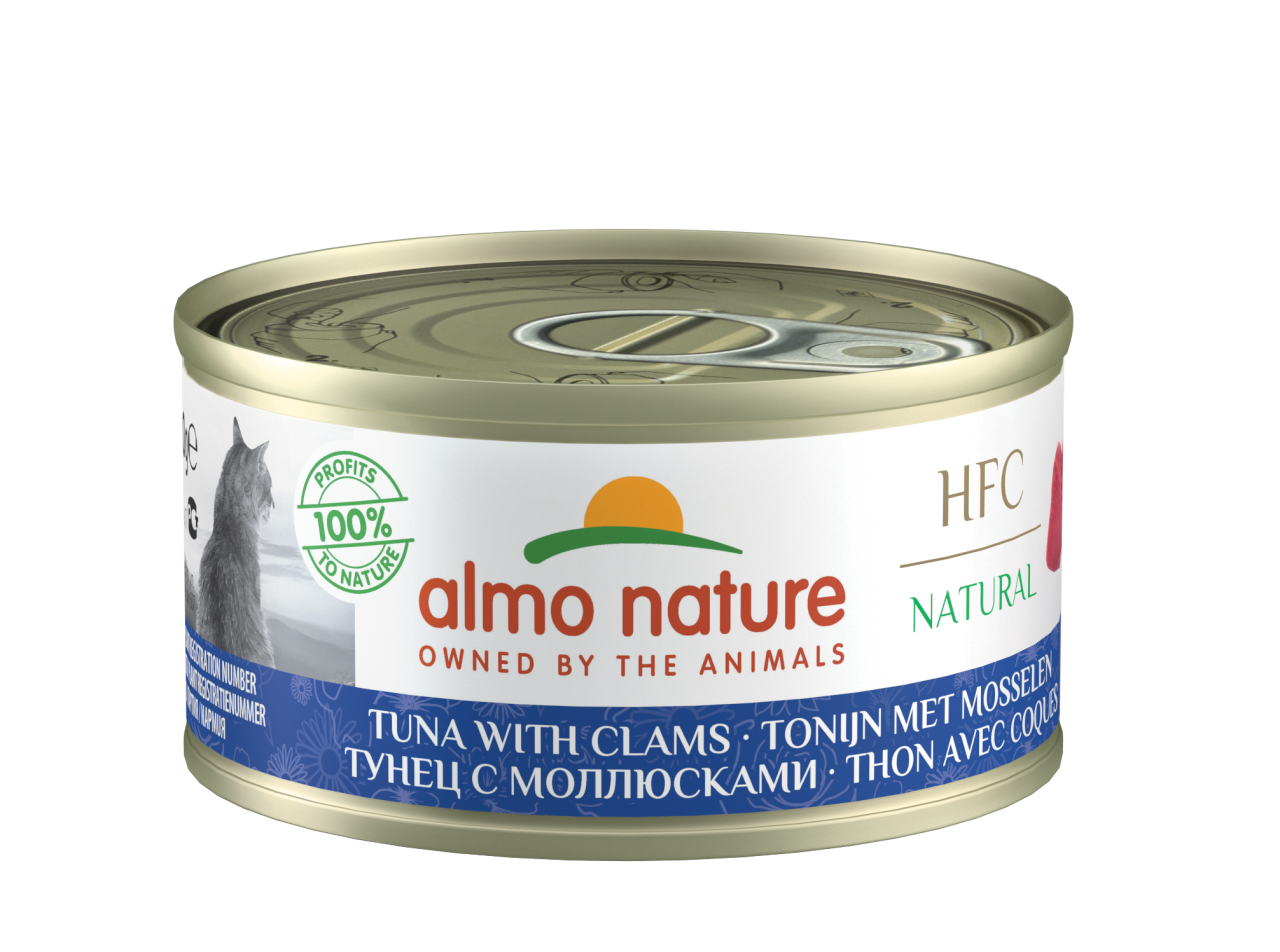 almo nature [9045] - HFC Natural - Tuna with Clams 蜆肉鮪魚(吞拿魚) 貓罐頭 70g