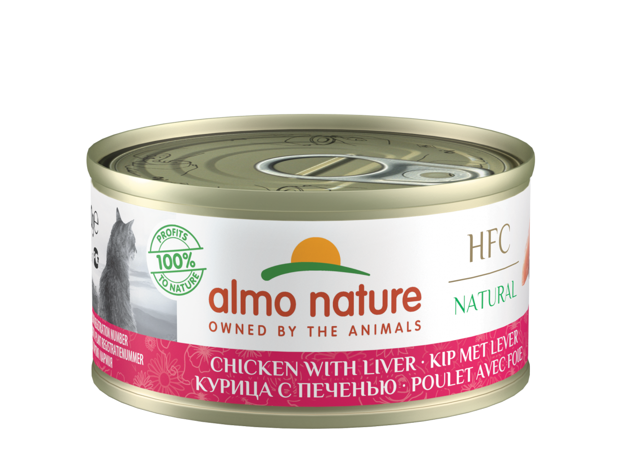 almo nature [9413] - HFC Natural - Chicken and Liver 雞肉,肝 貓罐頭 70g