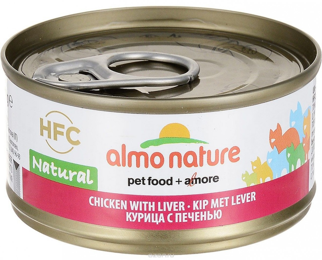 almo nature [9413] - HFC Natural - Chicken and Liver 雞肉,肝 貓罐頭 70g