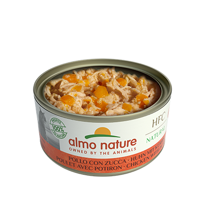 almo nature [5123] - HTC 150g大罐系列 Chicken w/ Pumpkin 雞肉+南瓜 貓罐頭 150g x 24罐原箱優惠