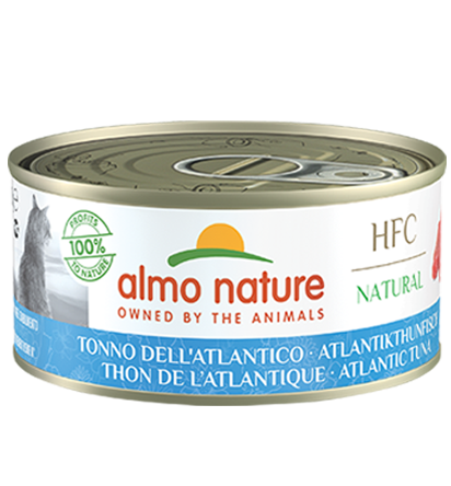 almo nature [5125] - HTC 150g大罐系列 Atlantic Ocean Tuna 大西洋吞拿鱼 貓罐头 150g x 24罐原箱优惠