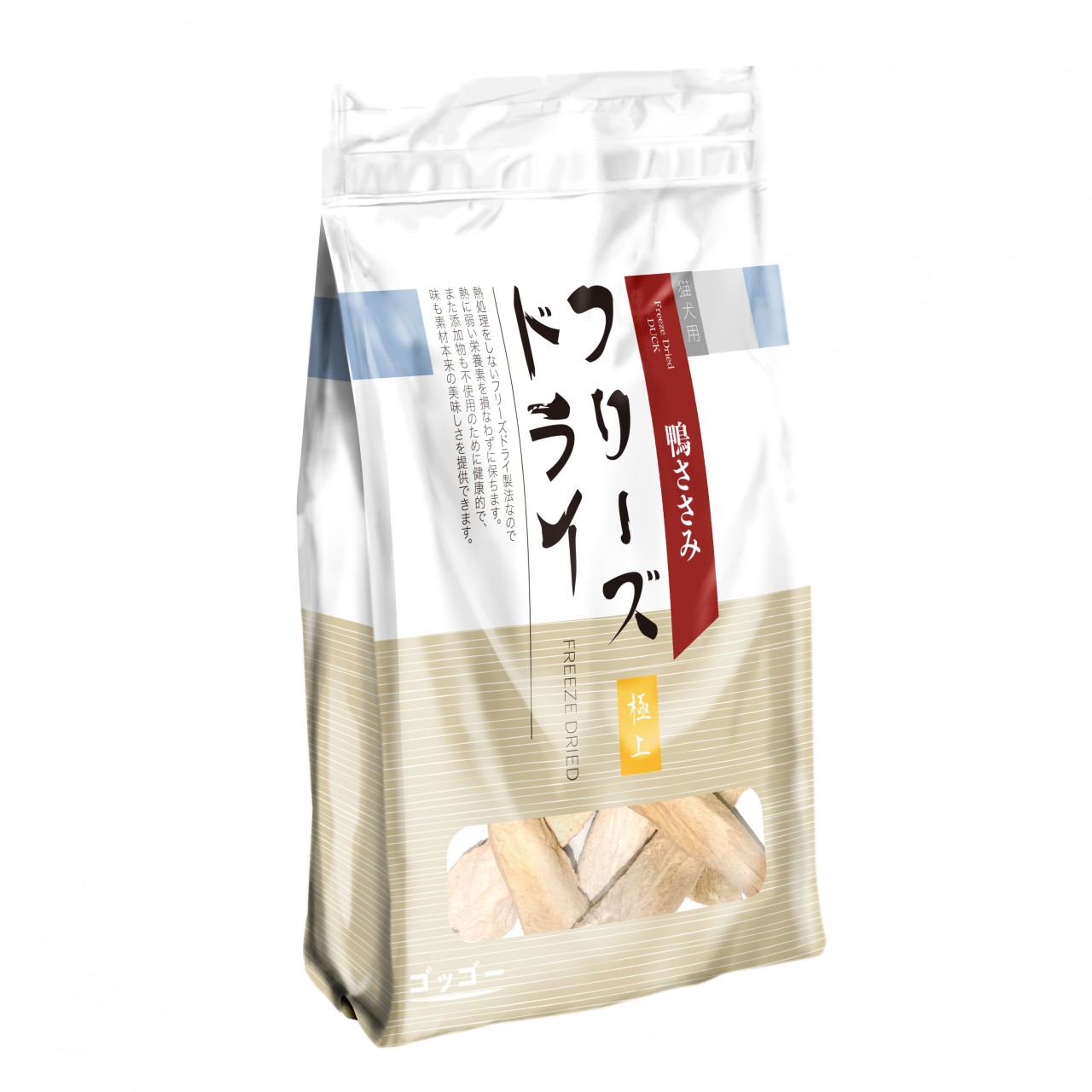 Goggo 咯咯冷冻脫水小食 [GFD-D100] - 原條脫水鸭柳 100g