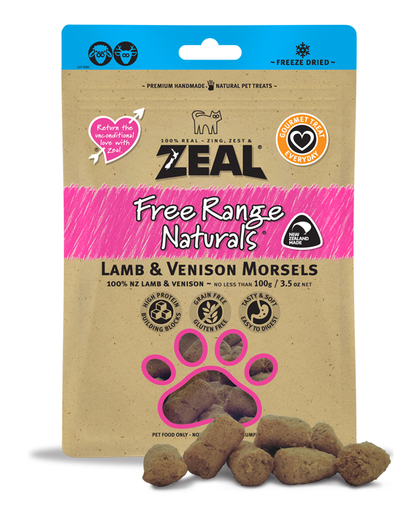 Zeal Z61 - Lamb & Venison Morsels 凍乾小食 羊肉+鹿肉100g