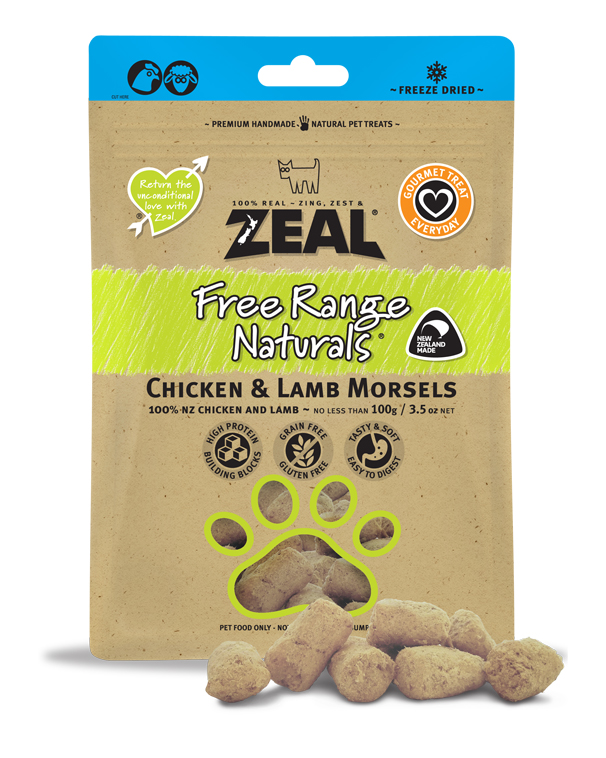 Zeal Z65 - Chicken & Lamb Morsels 凍乾小食 雞肉+羊肉 100g