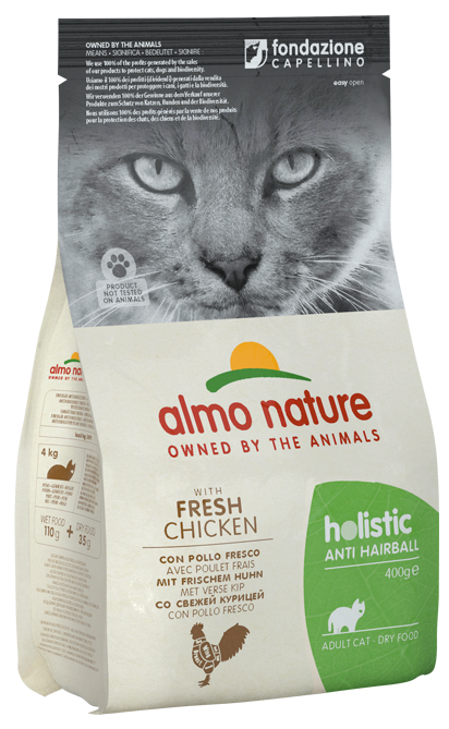 Almo Nature 貓乾糧 - [673] Anti-Harball 2kg Chicken 雞肉 去毛球配方(綠)