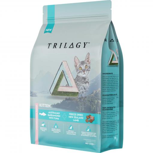 TRILOGY™奇境 [TRK-001] 吞拿魚澳洲尖嘴鱸配方 (添加5%紐西蘭凍乾羊肺) *幼貓糧* 1.2kg