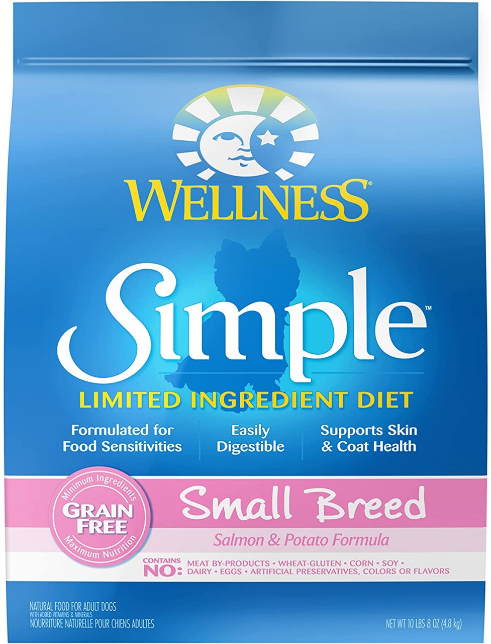 Wellness SIMPLE 單一蛋白質無穀物三文魚低敏配方(細粒) 狗乾糧 04.5 lb
