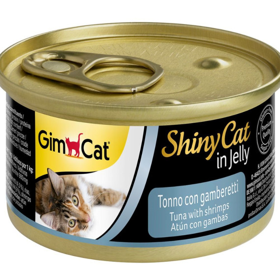 GimCat ShinyCat Thunfisch mit Anchovis 吞拿魚鯷魚飯湯汁貓罐頭 70g GM412924