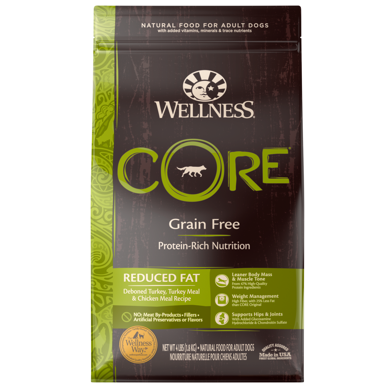 WELLNESS CORE 88406 - 无谷物体重管理配方狗粮 12磅