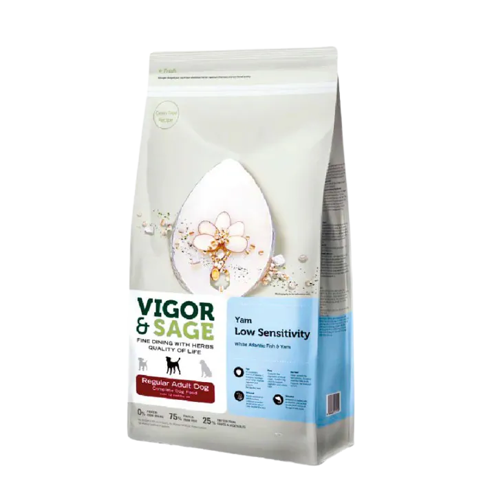 VIGOR & SAGE - 山药亚特兰提斯白鱼低敏健脾成犬粮 12kg