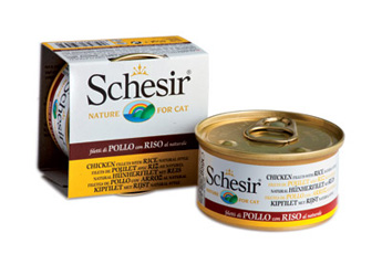 SchesiR 水煮系列178 雞肉絲白飯水煮貓罐頭85g