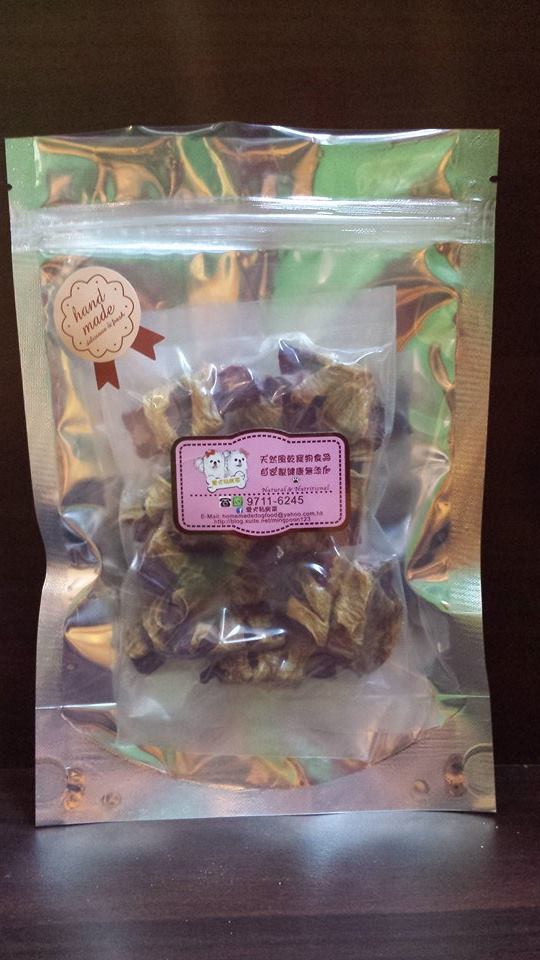 風乾雞肉紫薯卷 (Chicken and Purple Potato Roll)