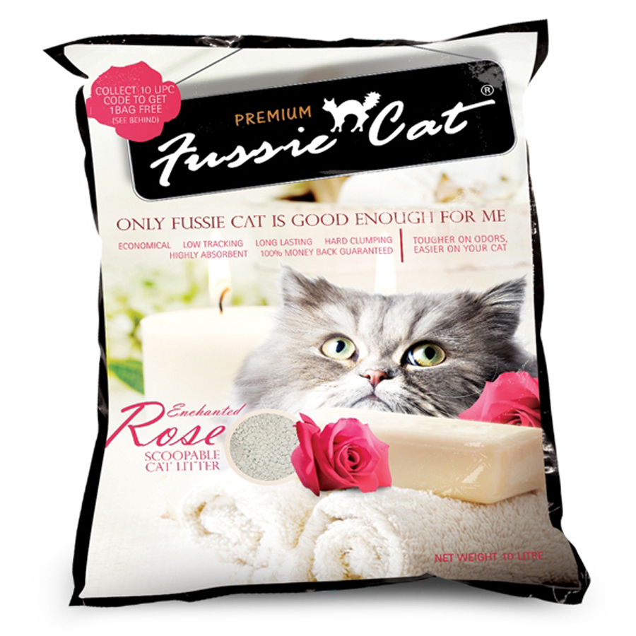 Fussie cat 矿物貓砂 玫瑰味(10L)
