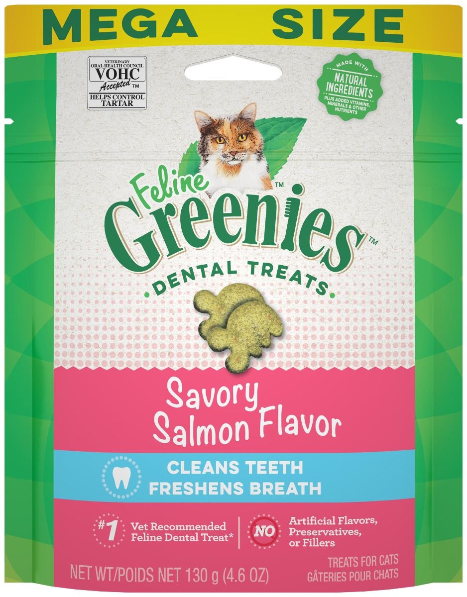 Greenies 潔齒小食 三文魚 - 4.6oz