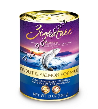 Zignature 鱒魚+三文魚配方狗罐頭 (13oz)