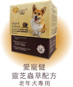 Cosset愛寵健 CS0001A - 狗狗專用靈芝、蟲草配方 (80粒膠囊盒裝)