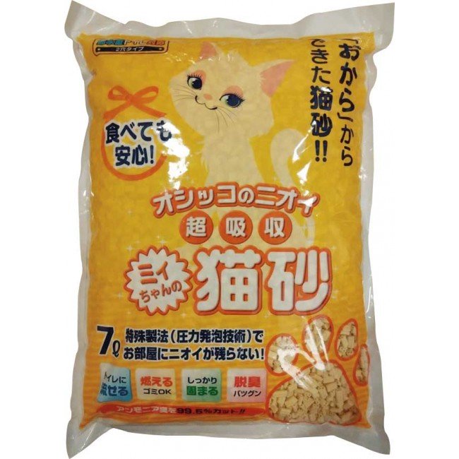 Mityan 特強吸水吸臭粟米豆腐砂 (雙孔) 7L X 6包