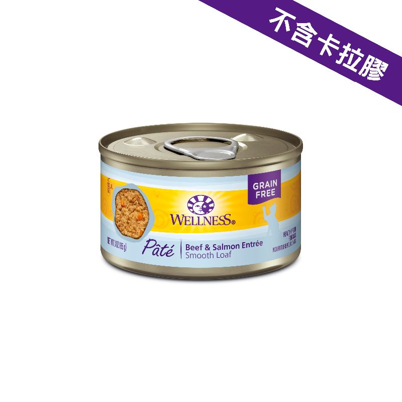 Wellness Complete Health 9020 - 牛肉拼三文鱼肉醬 貓罐头(New) 3oz