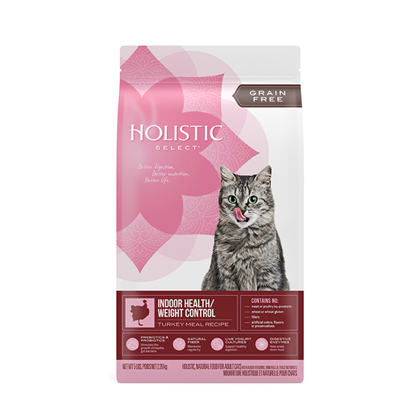 Holistic select 活力滋 无谷物全貓室内体重控制 - 火鸡、鸡肉及鯡鱼配方 11.5lb