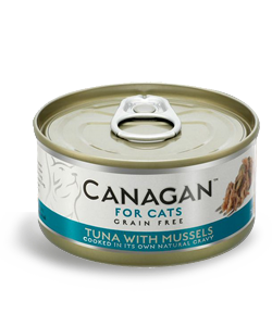 Canagan 貓用無穀物吞拿魚+青口配方罐頭 75g