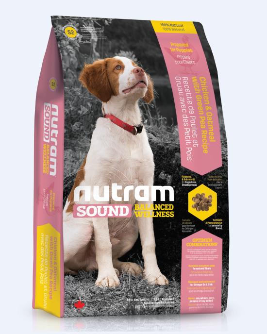 Nutram (S2) 雞肉、燕麥及碗豆配方 幼犬糧 2.72kg